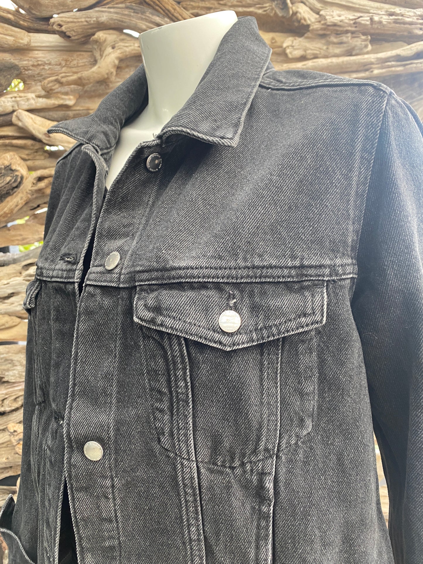 Denim Jacket Black Short