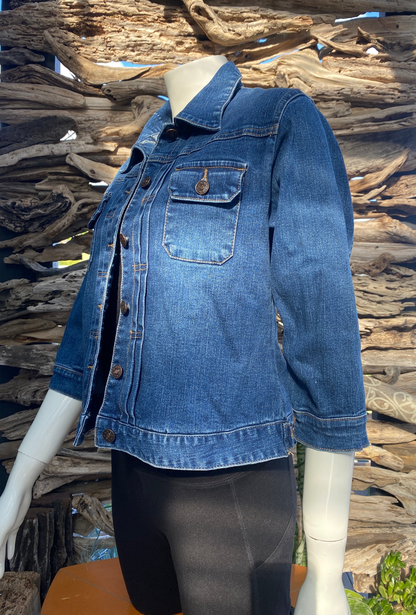 Denim Jacket Dark Short