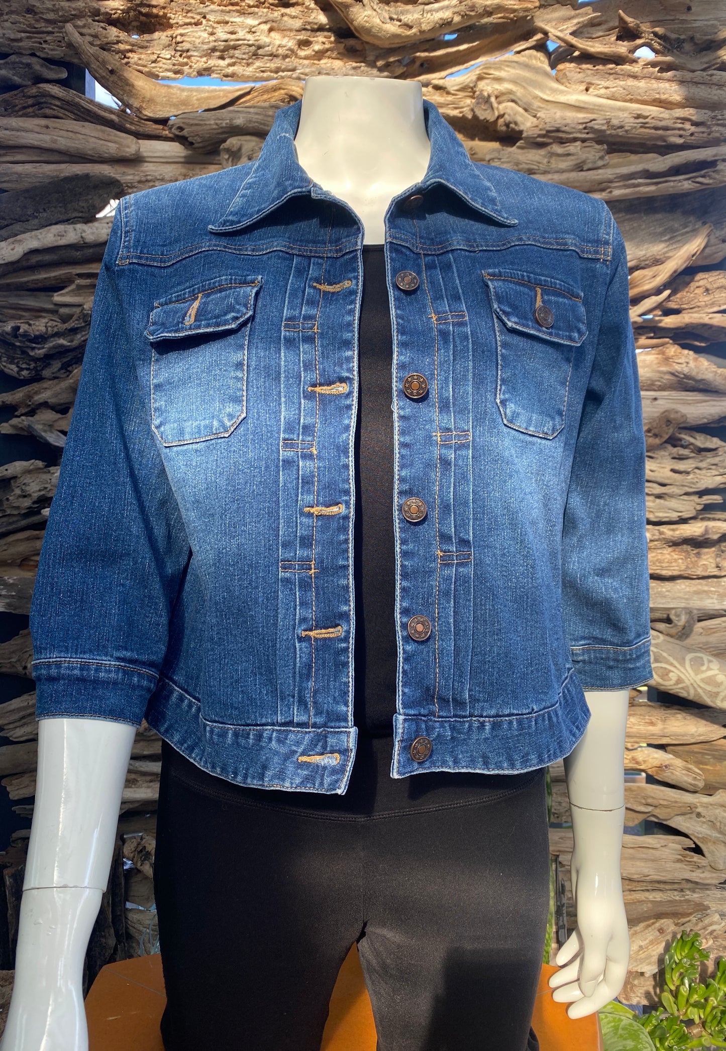 Denim Jacket Dark Short