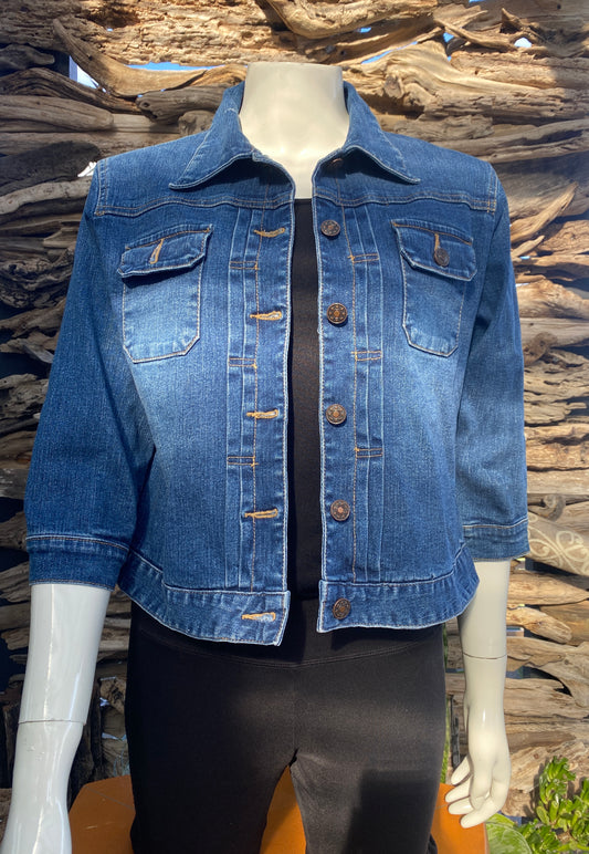 Denim Jacket Dark Short