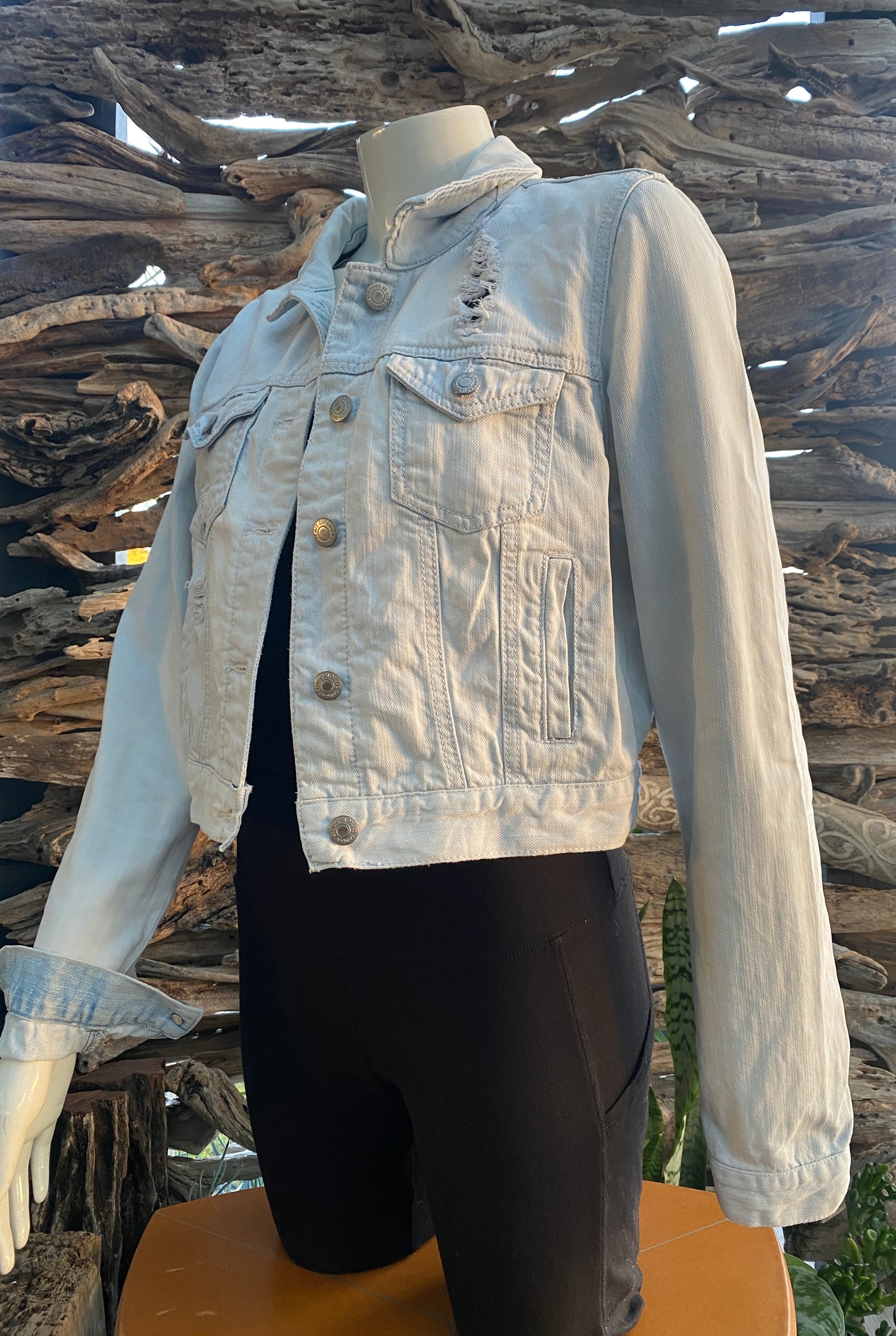 Denim Jacket Light Cropped